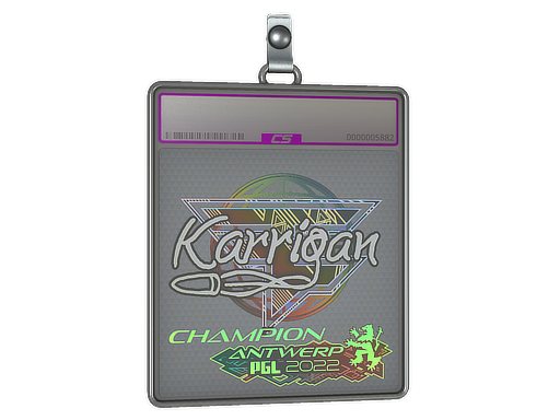 Sticker Slab karrigan Holo, Champion Antwerp 2022