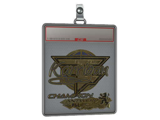 Sticker Slab karrigan Gold, Champion Antwerp 2022