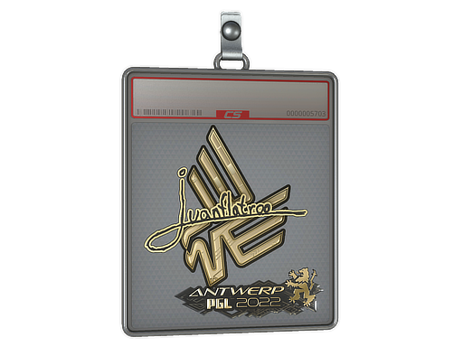 Sticker Slab juanflatroo Gold Antwerp 2022