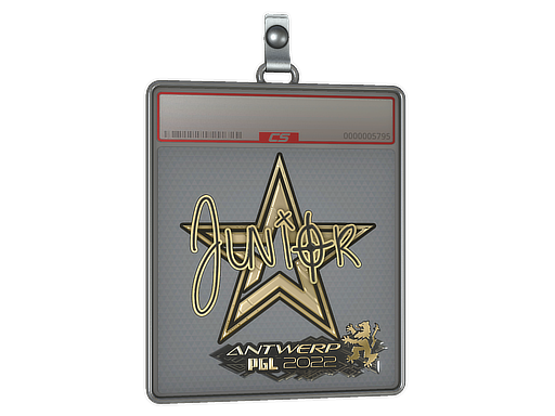 Sticker Slab junior Gold Antwerp 2022
