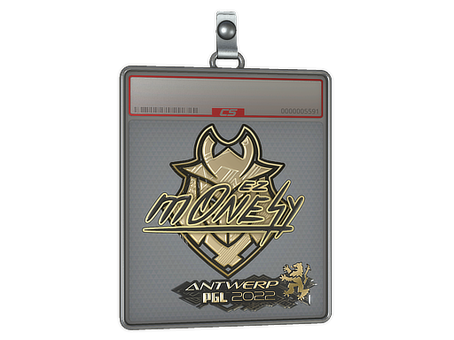 Sticker Slab m0NESY Gold Antwerp 2022