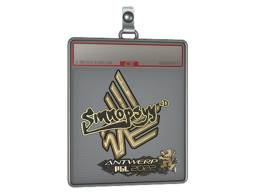 Sticker Slab sinnopsyy Gold Antwerp 2022