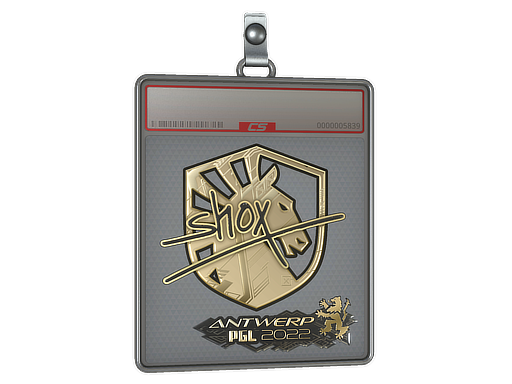 Sticker Slab shox Gold Antwerp 2022