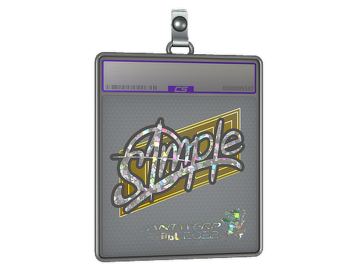 Sticker Slab s1mple Glitter Antwerp 2022