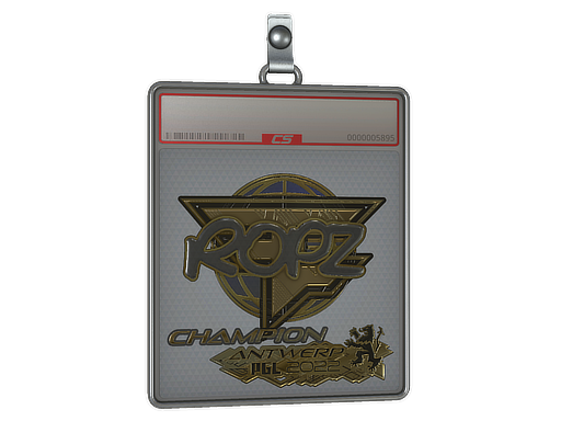 Sticker Slab ropz Gold, Champion Antwerp 2022