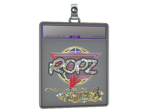 Sticker Slab ropz Glitter, Champion Antwerp 2022
