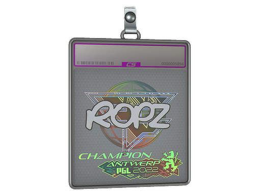 Sticker Slab ropz Holo, Champion Antwerp 2022