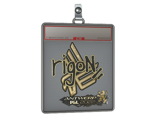 Sticker Slab rigoN Gold Antwerp 2022