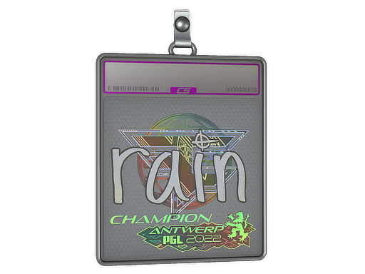 Sticker Slab rain Holo, Champion Antwerp 2022