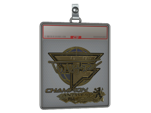 Sticker Slab Twistzz Gold, Champion Antwerp 2022