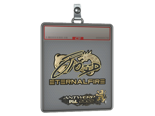 Sticker Slab xfl0ud Gold Antwerp 2022