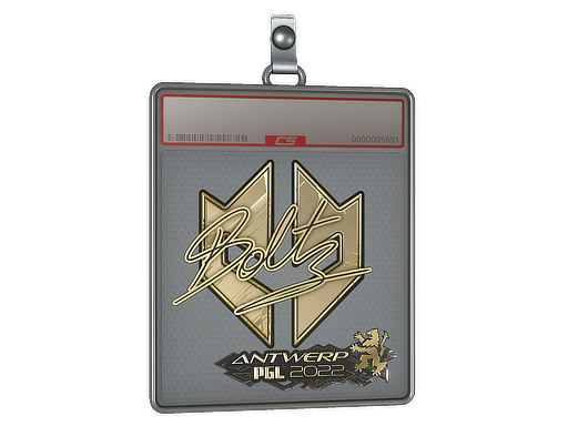 Sticker Slab boltz Gold Antwerp 2022