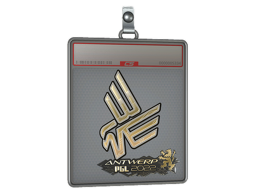 Sticker Slab Bad News Eagles Gold Antwerp 2022