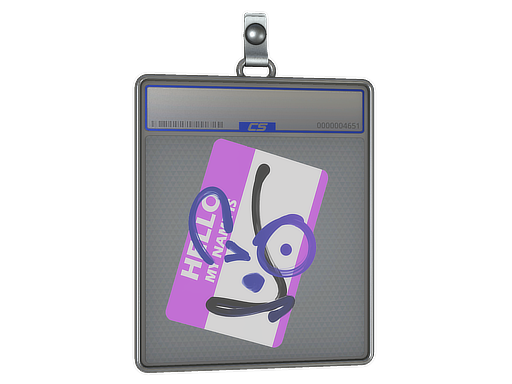 Sticker Slab Hello AUG