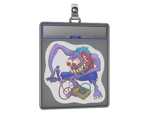 Sticker Slab Purple Bombster