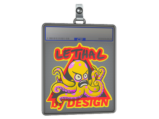 Sticker Slab Yellow Lethal