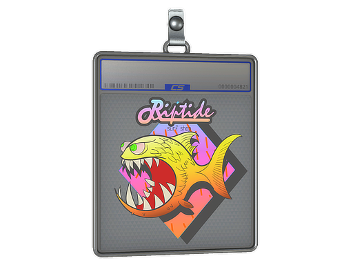 Sticker Slab Yellow Jaggyfish