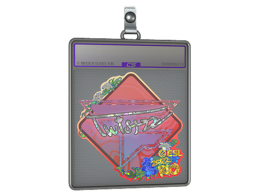 Sticker Slab Twistzz Glitter Rio 2022