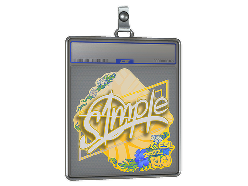 Sticker Slab s1mple Rio 2022