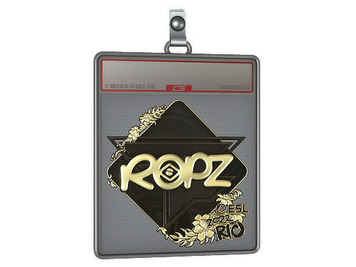 Sticker Slab ropz Gold Rio 2022