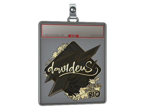 Sticker Slab dav1deuS Gold Rio 2022