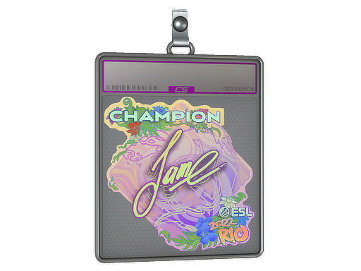Sticker Slab Jame Holo, Champion Rio 2022