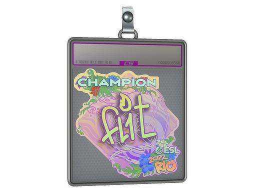 Sticker Slab FL1T Holo, Champion Rio 2022