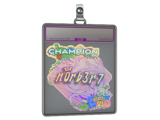 Sticker Slab n0rb3r7 Holo, Champion Rio 2022