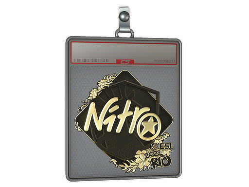 Sticker Slab nitr0 Gold Rio 2022