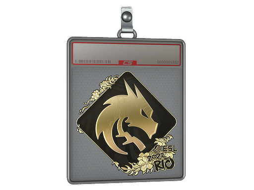 Sticker Slab Team Spirit Gold Rio 2022