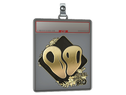 Sticker Slab 00 Nation Gold Rio 2022