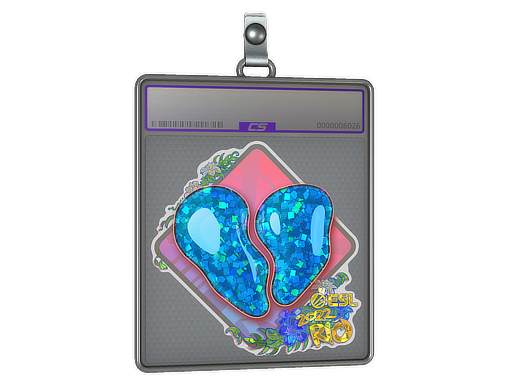 Sticker Slab 00 Nation Glitter Rio 2022