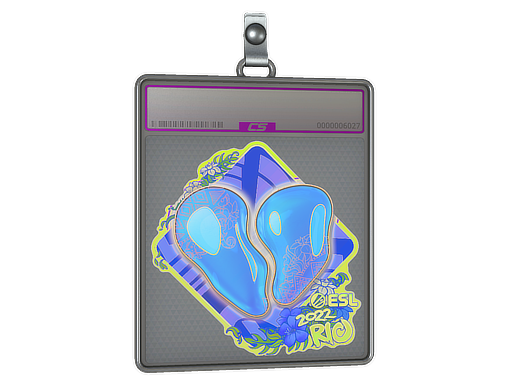 Sticker Slab 00 Nation Holo Rio 2022