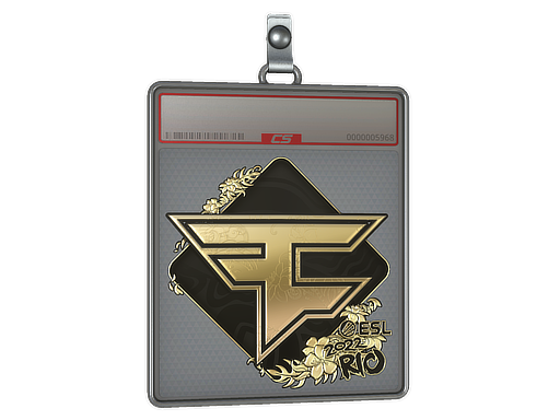 Sticker Slab FaZe Clan Gold Rio 2022