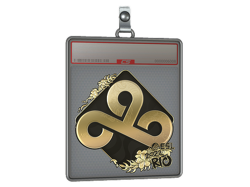 Sticker Slab Cloud9 Gold Rio 2022