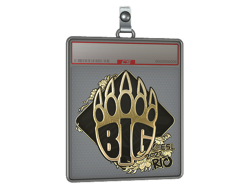 Sticker Slab BIG Gold Rio 2022