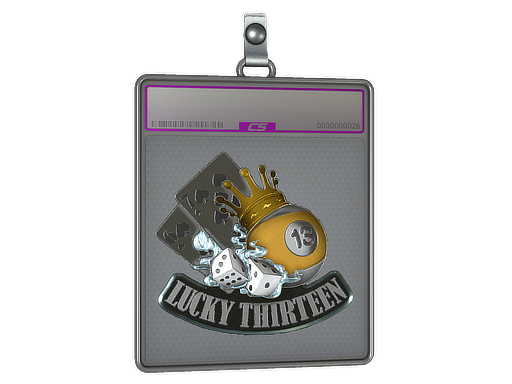 Sticker Slab Lucky 13