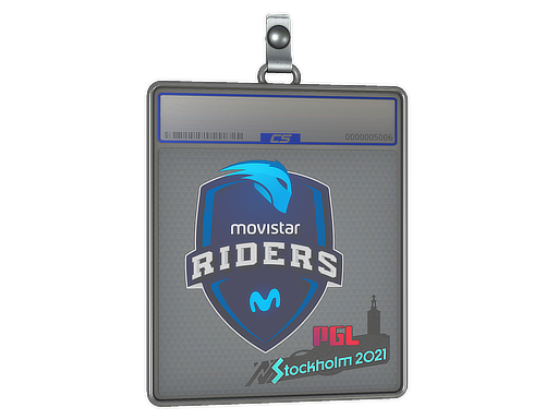 Sticker Slab Movistar Riders Stockholm 2021