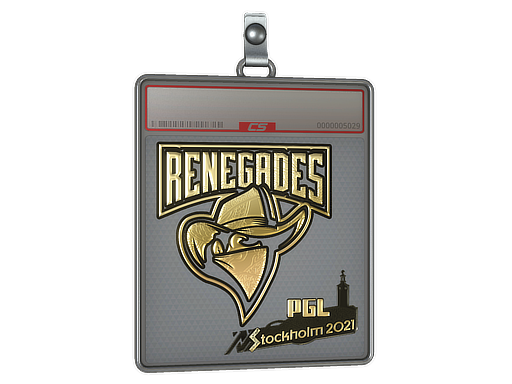 Sticker Slab Renegades Gold Stockholm 2021