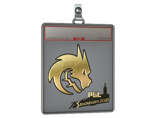 Sticker Slab Team Spirit Gold Stockholm 2021