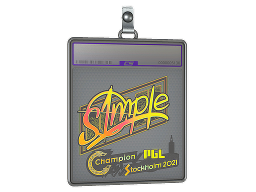 Sticker Slab s1mple Holo Stockholm 2021