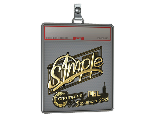 Sticker Slab s1mple Gold Stockholm 2021