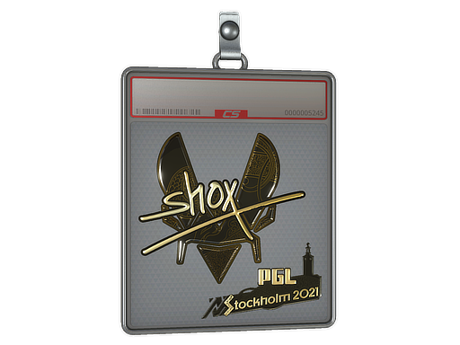 Sticker Slab shox Gold Stockholm 2021