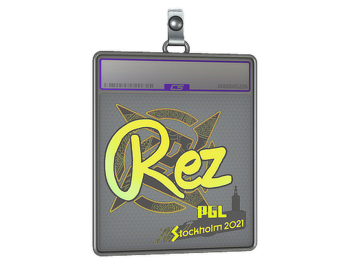 Sticker Slab REZ Holo Stockholm 2021