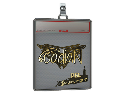 Sticker Slab cadiaN Gold Stockholm 2021