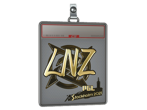 Sticker Slab LNZ Gold Stockholm 2021