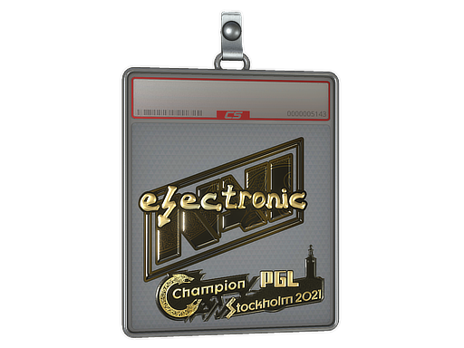 Sticker Slab electroNic Gold Stockholm 2021