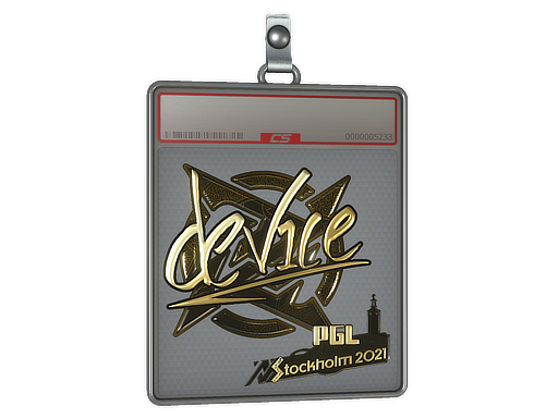 Sticker Slab device Gold Stockholm 2021