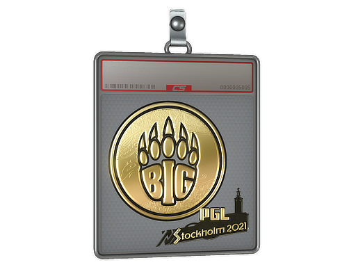 Sticker Slab BIG Gold Stockholm 2021