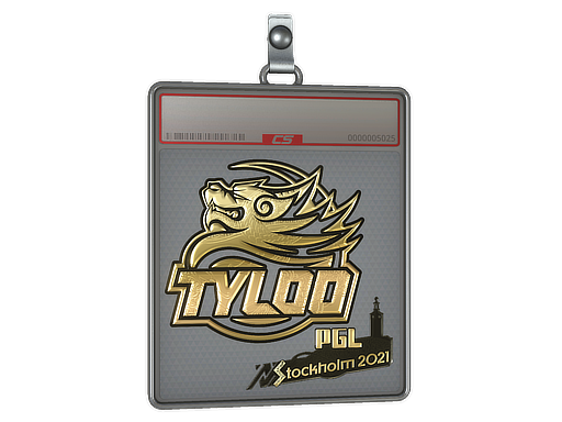 Sticker Slab Tyloo Gold Stockholm 2021